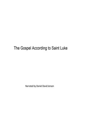cover image of The Gospel According to Saint Luke